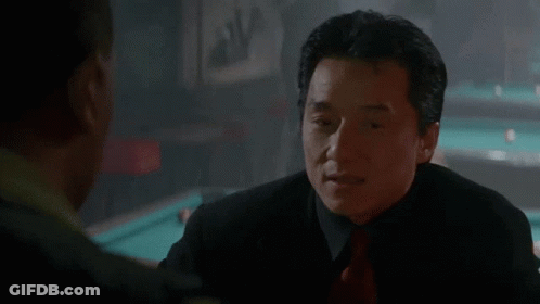Man Black Suit Red Tie Talking Another Man GIF
