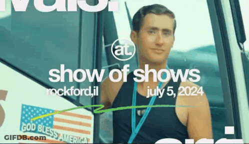 Man Black Tank Top Show Of Shows Rockford GIF