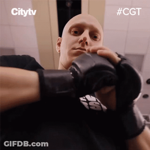 Man Blank Expression Cracking Knuckles GIF