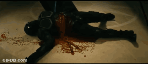 Man Bleeding From Pants On Floor GIF