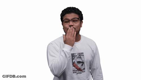 Man Blowing Kiss Wearing 100% Thinking Shirt GIF