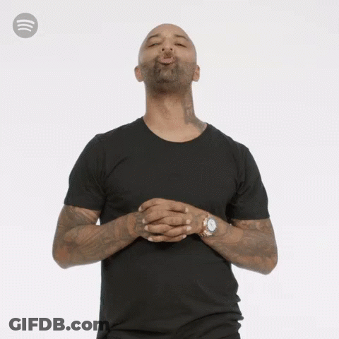 Man Blowing Kiss With Spotify Logo GIF