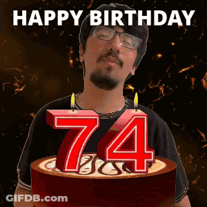 Man Blowing Out Candles On Birthday Cake 74 GIF