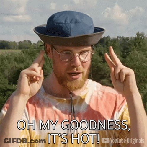 Man Blue Hat Tie Dye Shirt Oh My Goodness Hot GIF
