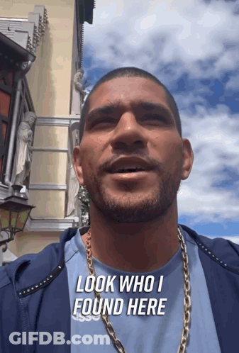 Man Blue Shirt Look Who I Found Here GIF
