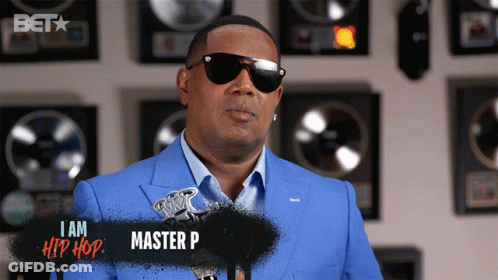 Man Blue Suit Sunglasses I Am Master P GIF