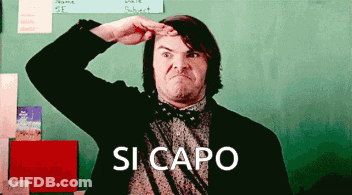 Man Bow Tie Black Jacket Says Si Capo GIF