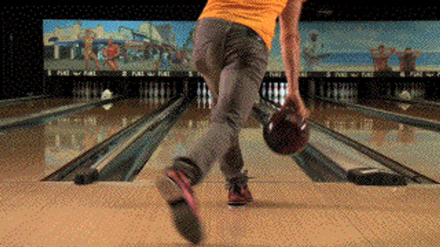 Man Bowling Alley Deal With It GIF
