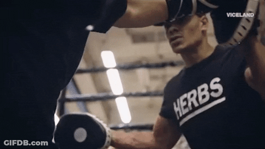 Man Boxing Defense Training Technique GIF