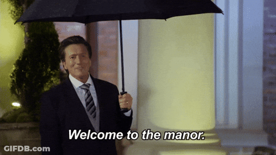 Man Butler Welcome To Manor GIF