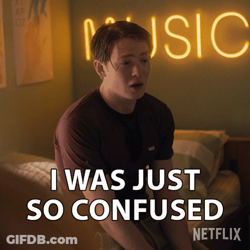 Man By Neon Music Sign I Was Just So Confused GIF