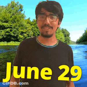 Man By River June 29 GIF