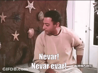 Man By Seashell Wall Never Never Ever GIF