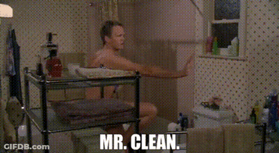 Man Calling Out Mr Clean GIF