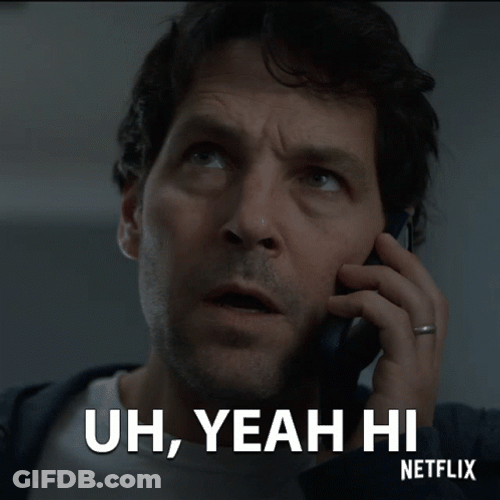 Man Calling Saying Uh Yeah GIF