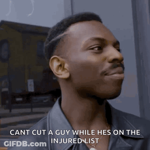 Man Can't Cut Guy While He's On Injured List GIF