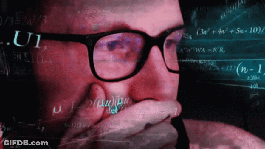Man Can't Handle Math Meme GIF