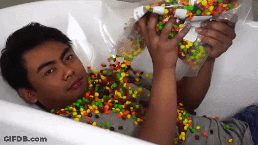 Man Candies Bath GIF