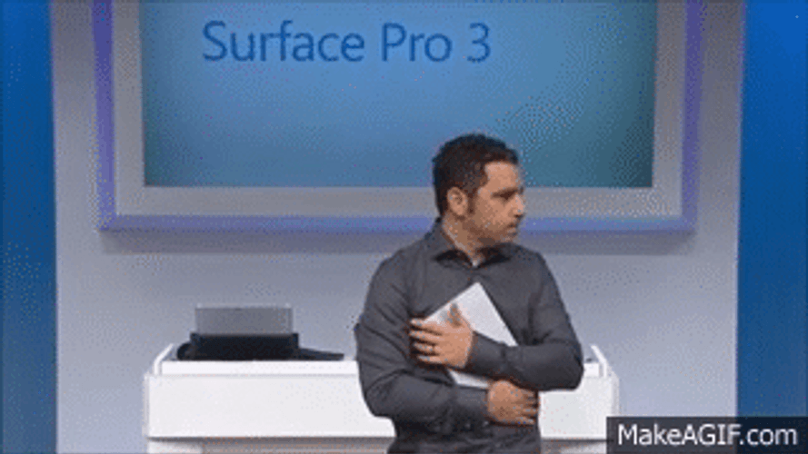 Man Carry Laptop Shaking GIF