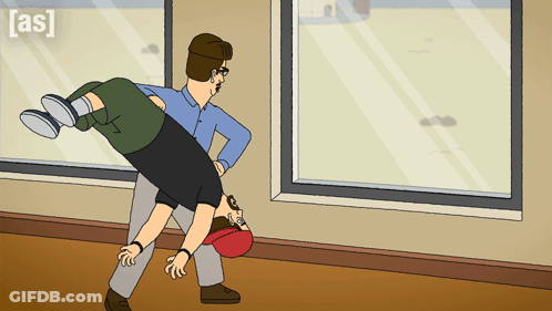 Man Carrying Another Man Saying As GIF