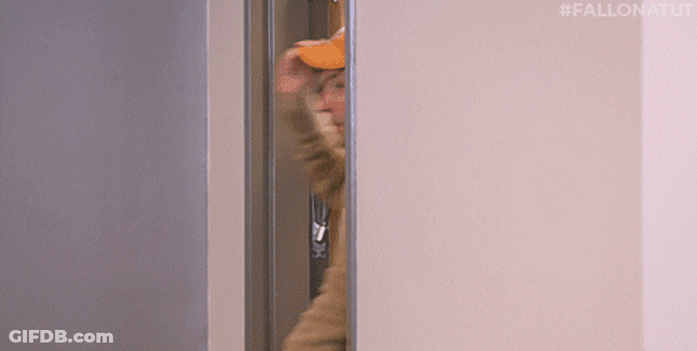 Man Carrying Bag Wearing Hook Em Cap GIF