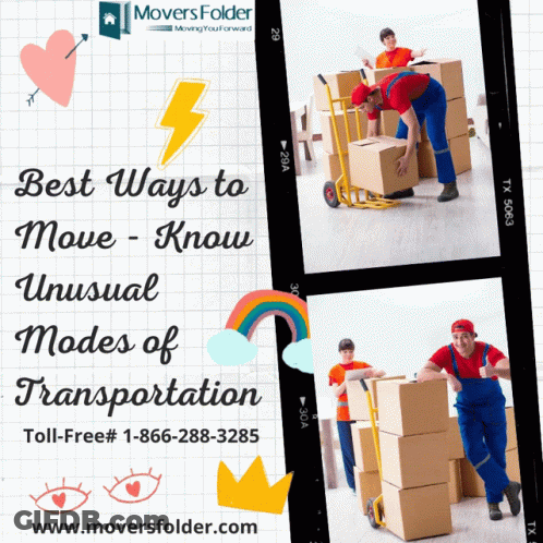 Man Carrying Box For Movers GIF
