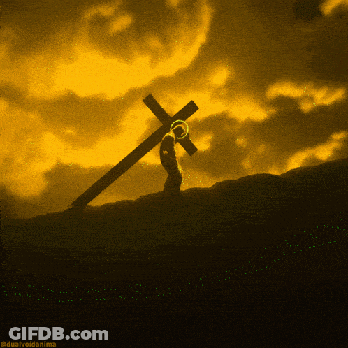 Man Carrying Cross GIF