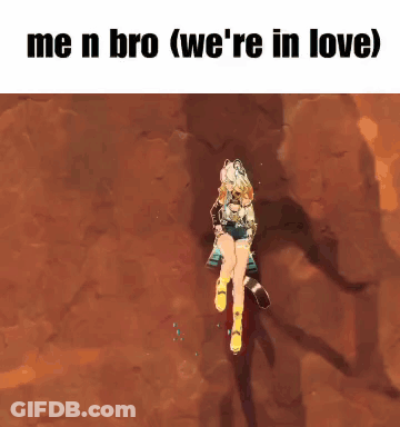 Man Carrying Woman Caption Me N Bro We're In Love GIF