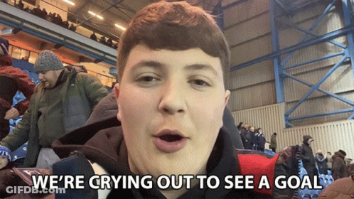 Man Celebrating Goal In Stadium GIF