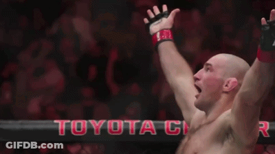 Man Celebrating In Boxing Ring GIF