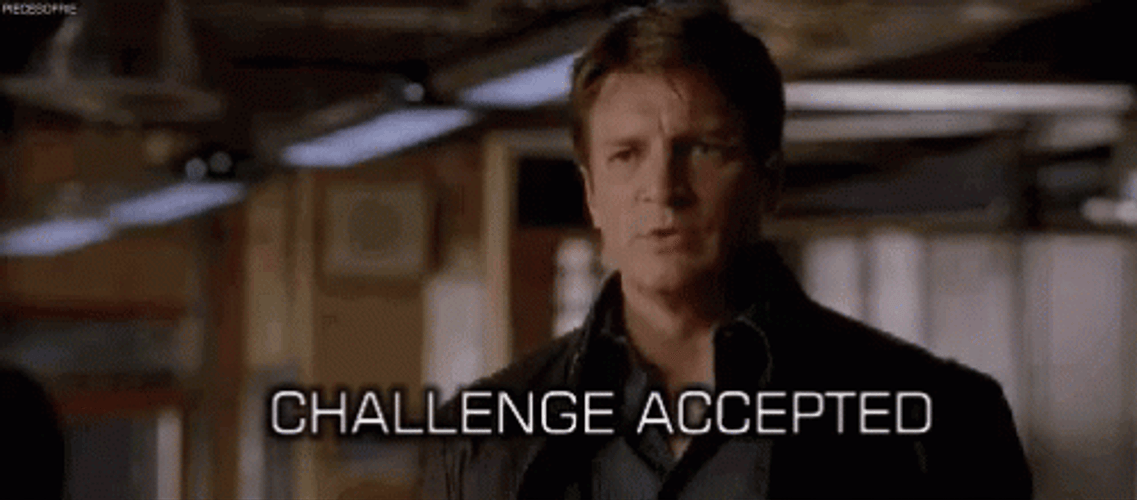 Man Challenge Accepted GIF