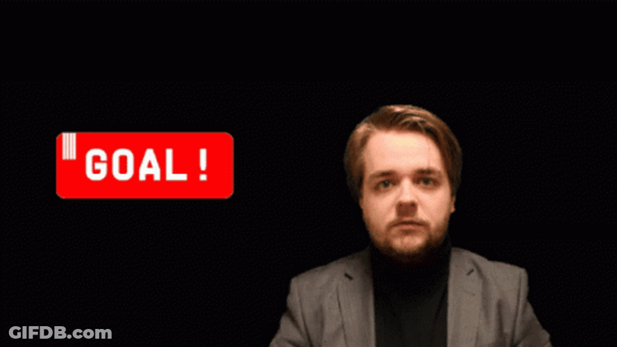Man Cheering Goal GIF