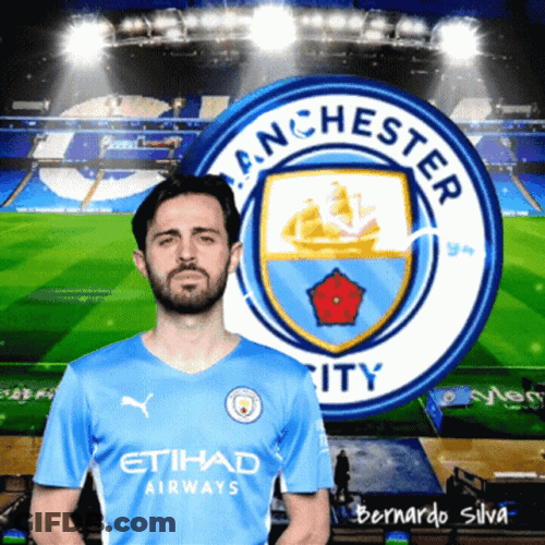 Man City Bernardo Silva Introduction Photo GIF