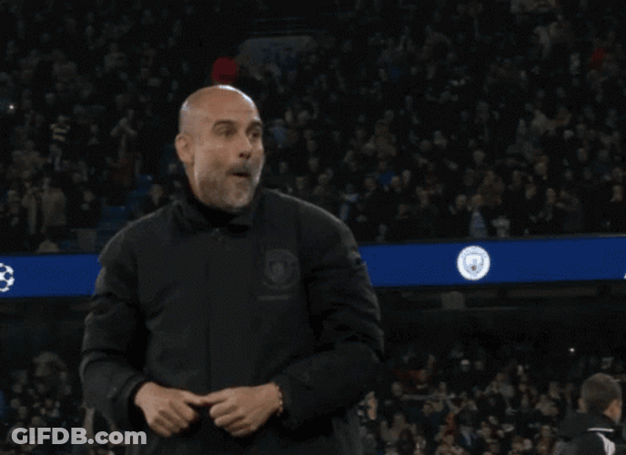 Man City Coach Pep Guardiola GIF