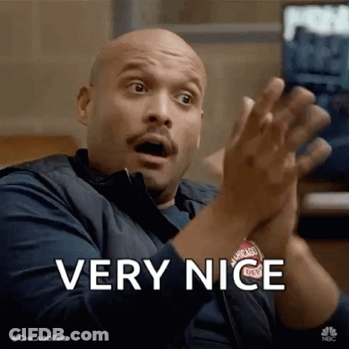 Man Clapping Hands Saying Very Nice GIF