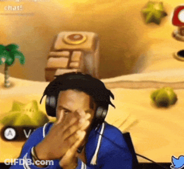 Man Clapping Headphones At Video Game GIF