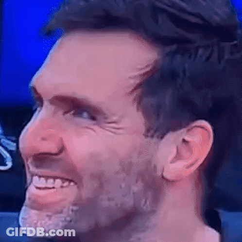 Man Close Up Blue Background GIF