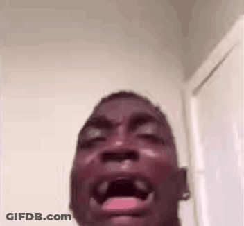 Man Close Up Mouth Open Eyes Closed GIF