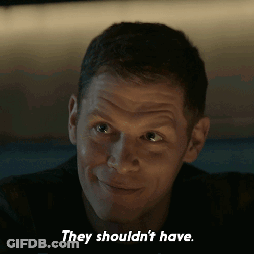 Man Close Up Saying They Shouldn't Have GIF