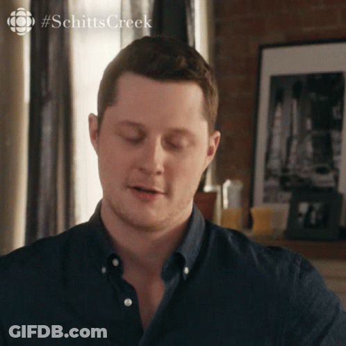 Man Close Up #Schittscreek GIF