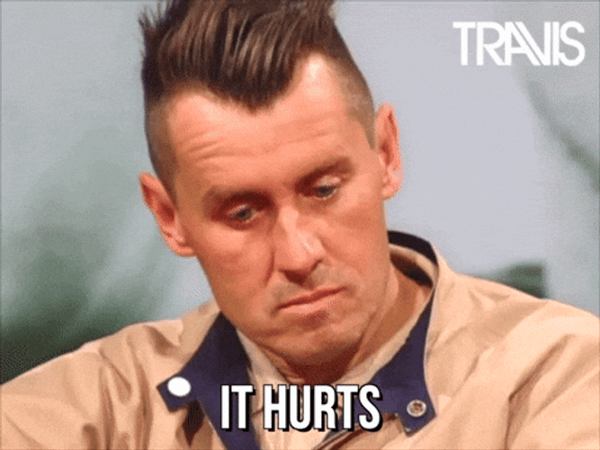 Man Cold Dead Stare Because That Hurt GIF