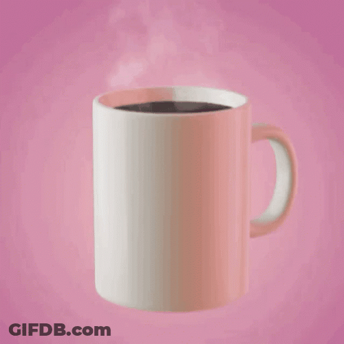 Man Come Out Coffee Animation Good Morning Wife GIF