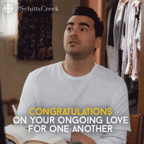 Man Congratulates Happy Anniversary Meme GIF
