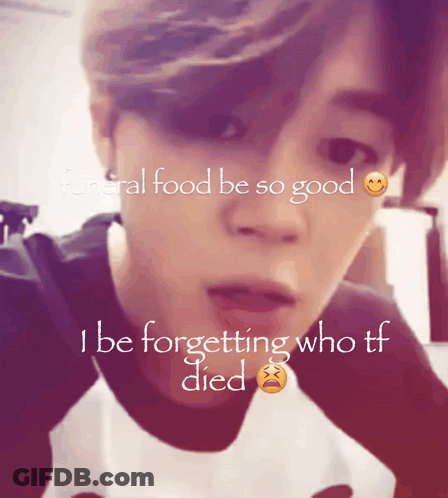Man Cooking Funeral Food Be So Good Sign GIF