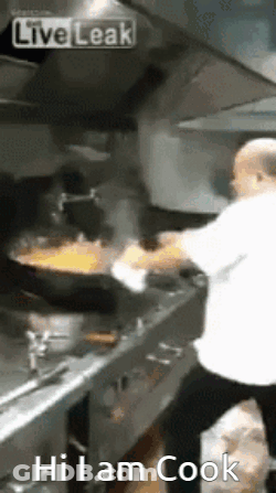 Man Cooking In Kitchen Saying Hi I Am Cook GIF
