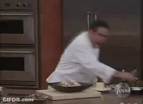Man Cooking In Kitchen GIF