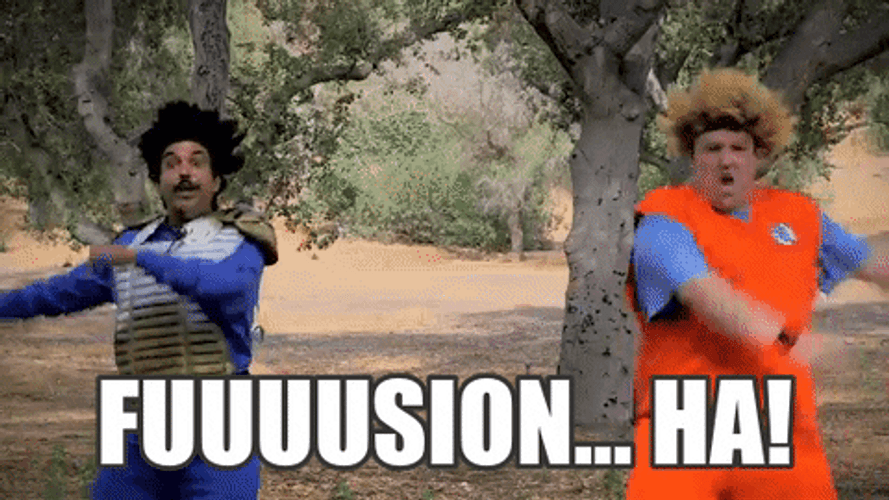 Man Cosplay Dragonball Z Fusion GIF