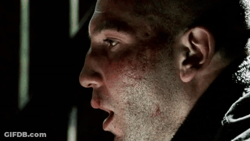 Man Covering Bloodied Mouth GIF