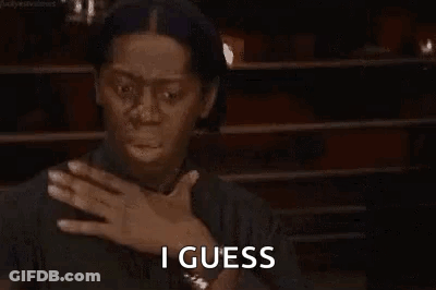 Man Covering Chest Saying I Guess GIF