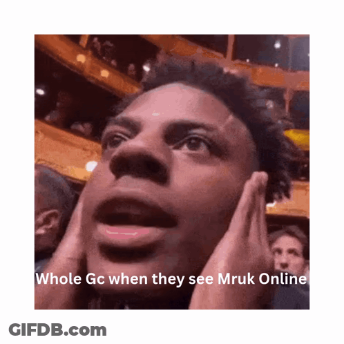 Man Covering Ears Saying Whole GC When They See Mruk Online GIF